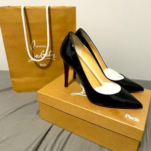 Louboutin Pigalle 100 Patent Black